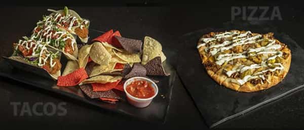 tacos and pizza