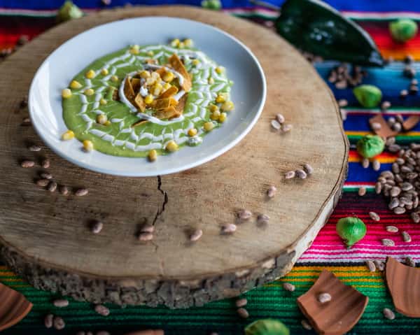 Crema De Elote Y Chile Poblano (Cream of Corn & Poblano Pepper)
