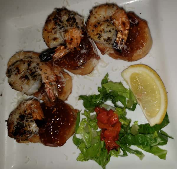 Montadito de Gambas y Mermelada de Higo