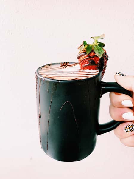 Strawberry Dipped Latte