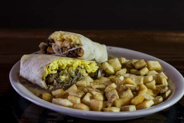 Green Chili Breakfast Burrito