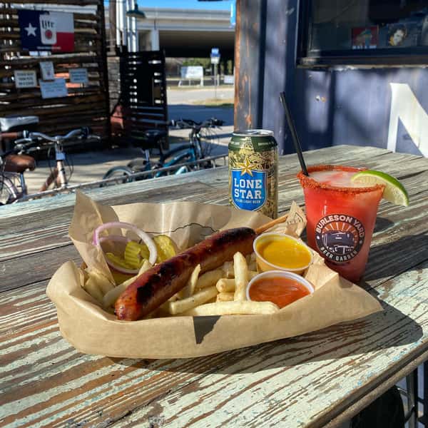 Burleson Yard Beer Garden Restaurant in San Antonio, TX