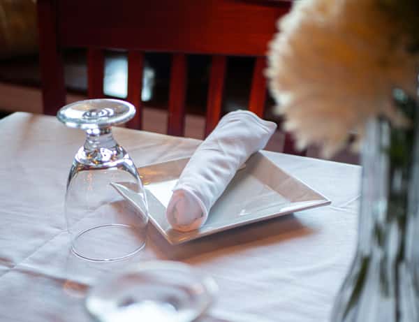 table with placesetting