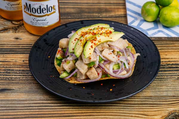 Tostada de Ceviche de Pescado