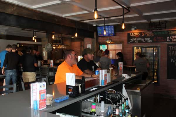 Interior crowded bar