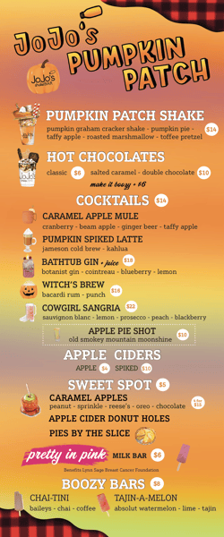 pumpkin patch menu