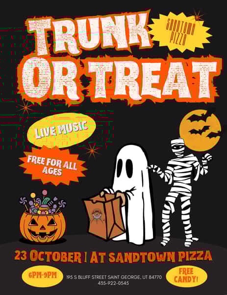 Trunk or treat 🎃 - Sandtown Pizza - Pizza Restaurant in St