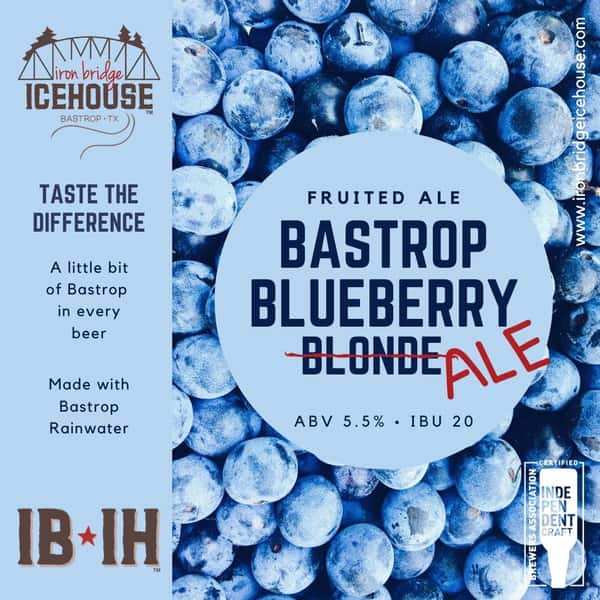 7. Bastrop Blueberry™ Ale 5.5% | 20 IBU