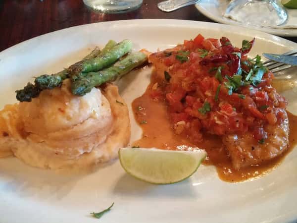 food on white plate