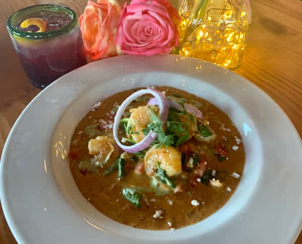 CAMARONES CON ESPINACAS