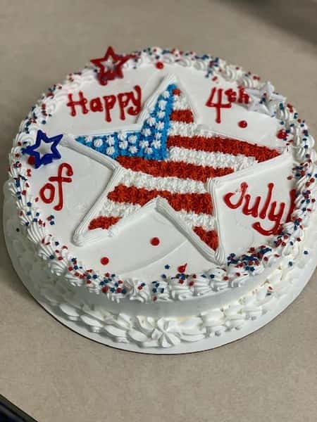 4th of July Ice Cream Cake