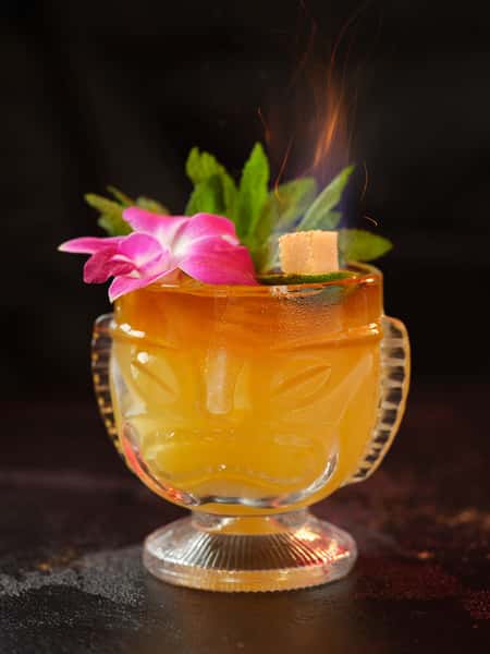 Flaming Mai tai