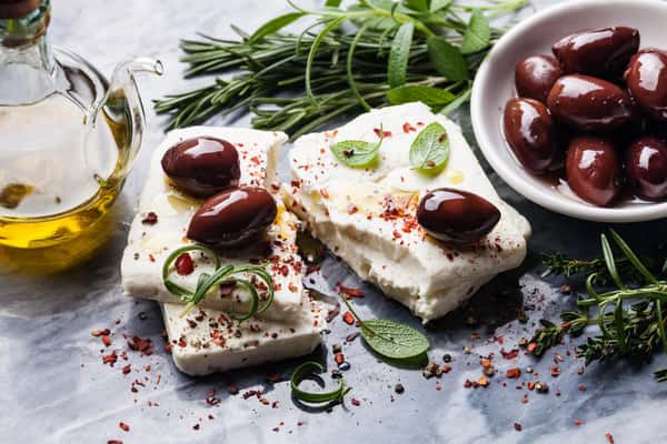 cheese and olives