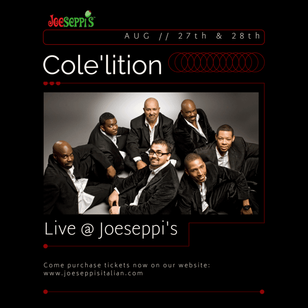 Cole'lition performing live music at Joeseppi's Italian Ristorante in Tacoma, WA