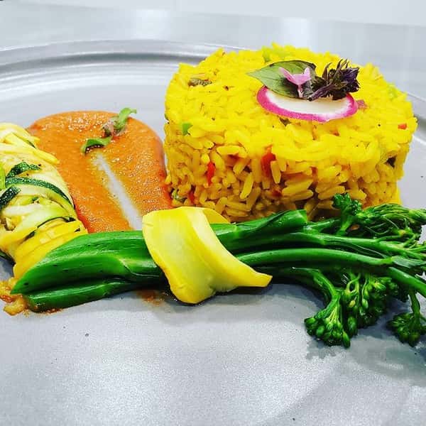 rice and vegetables
