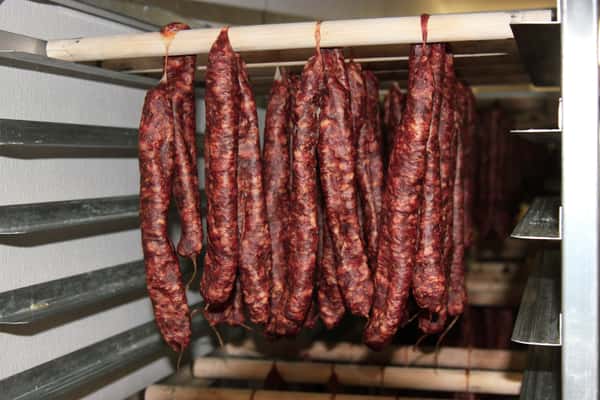 hanging sausage links