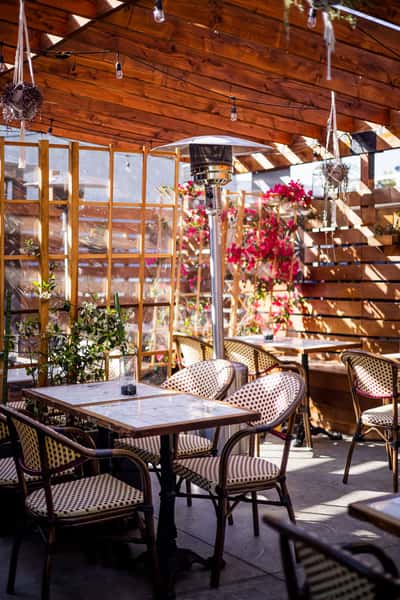 Santa Monica location patio