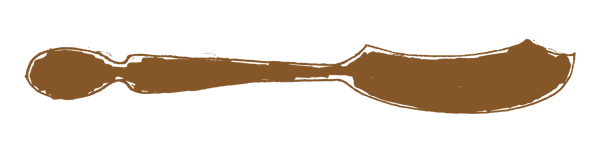 drawing of butter knife