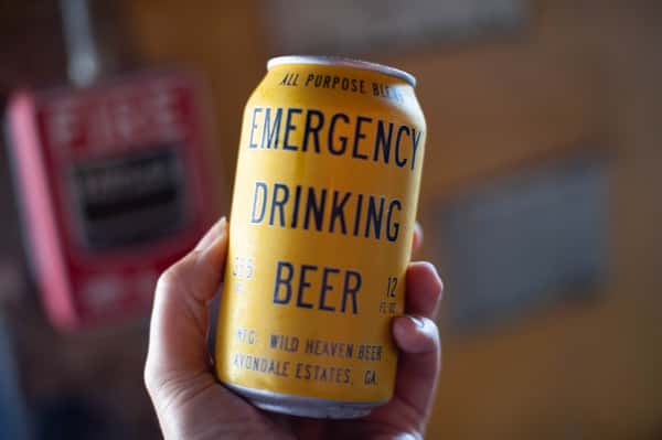 emergency drinking beer