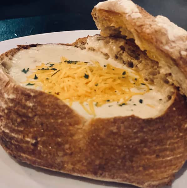 Ham & Bacon Bread Bowl