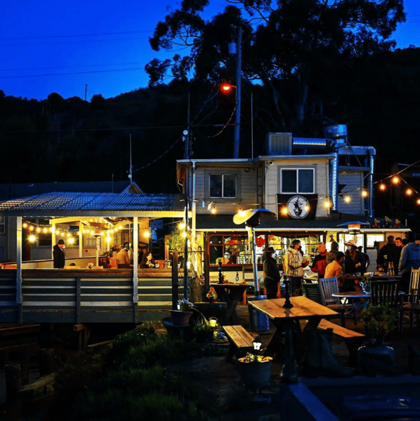 exterior at night
