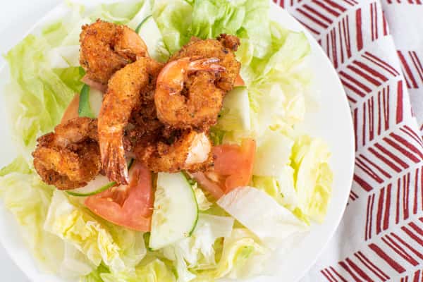 3 Fried shrimp salad