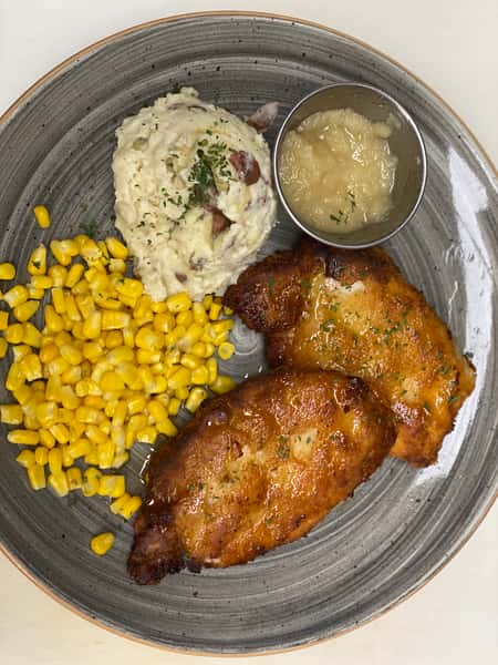 Maple and Mustard Crusted Pork Chops