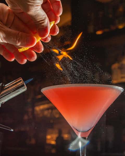 flamed cocktail