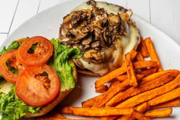 Mushroom Swiss Burger