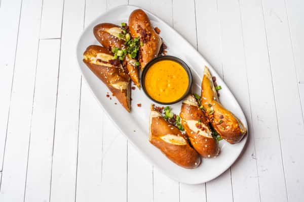 Pretzel Sticks with Tavern Cheese Sauce
