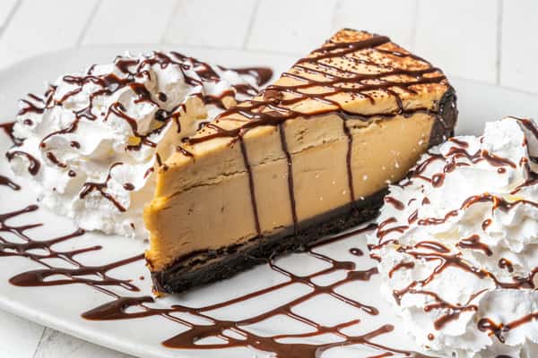 Cake with Chocolate Syrup