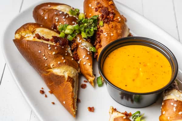 Pretzel Sticks with Tavern Cheese Sauce
