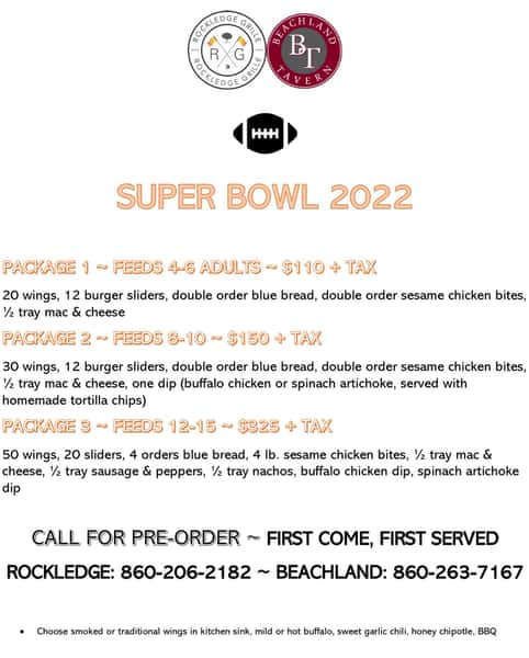 Super Bowl Packages!