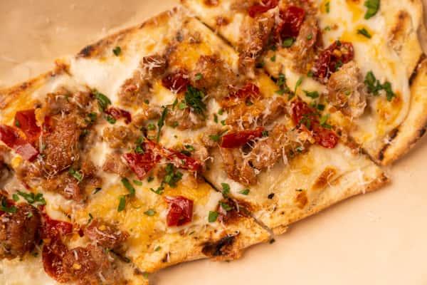 fennel spicy sausage flatbread