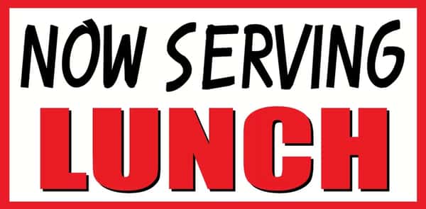 New lunchtime hours!