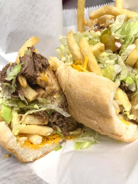 french fry poboy