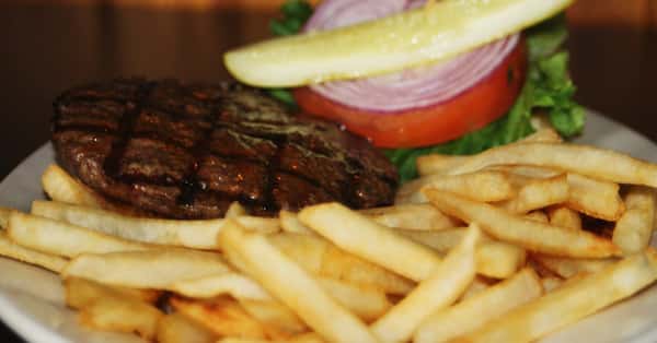 fries and meat