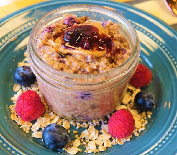 PB&J Overnight Oats