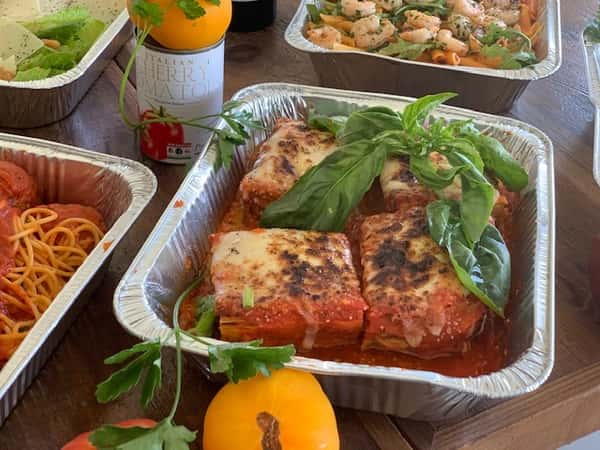 tray of lasagna