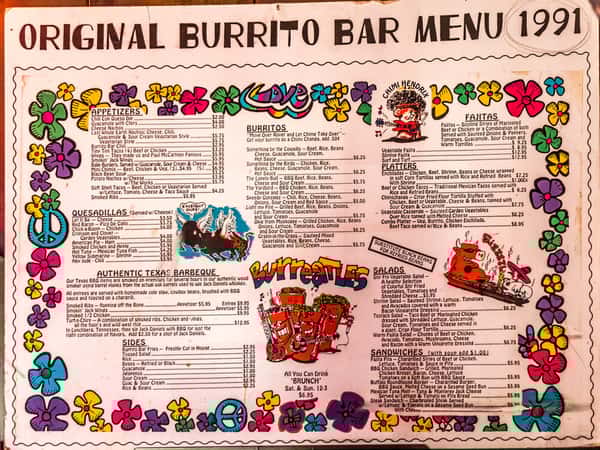 1991 menu