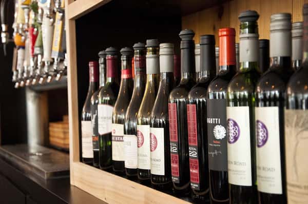 wine bottles