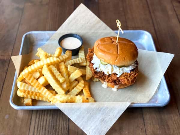 Hot Chicken Sandwich - Lucky Bastard Saloon | Live Music Honky