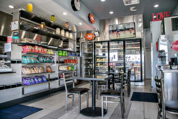 Interior of restaurant