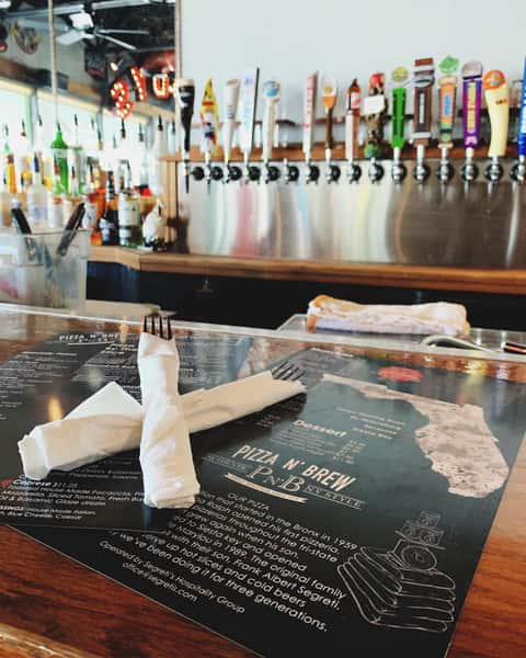 menus on bar