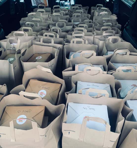 bags of subs ready to go