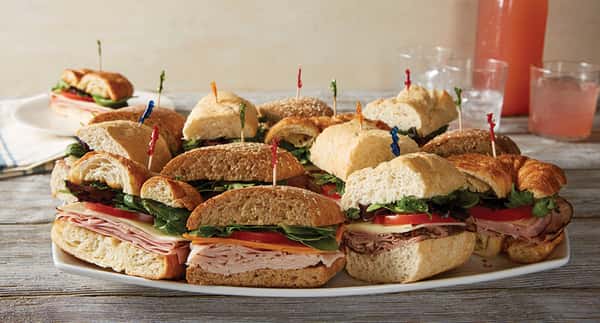 tray of subs