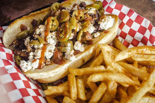 Blazing Blue Brisket Sandwich