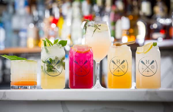 mason jar drinks