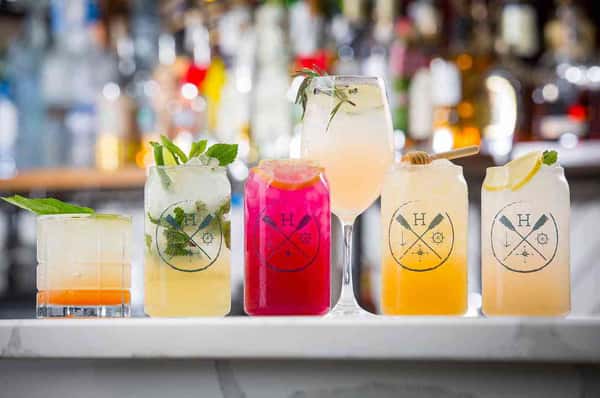 mason jar drinks