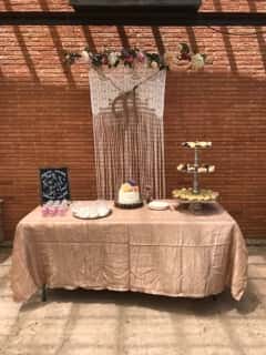 table set up